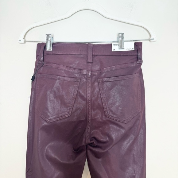 NWT Joe's Jeans The Charlie Coated Highrise Skinny Ankle Vineyard Size 25 - Picture 5 of 6
